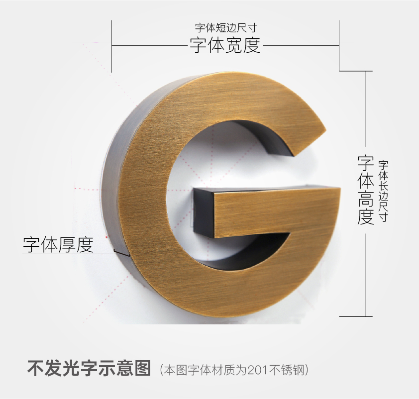 广告字示意图